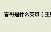 春哥是什么英雄（王者荣耀里春哥是什么）