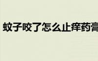 蚊子咬了怎么止痒药膏（蚊子咬了怎么止痒）