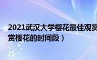 2021武汉大学樱花最佳观赏时间（怎么查2021年武汉大学赏樱花的时间段）