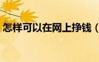 怎样可以在网上挣钱（怎样可以在网上挣钱）