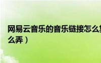 网易云音乐的音乐链接怎么复制（网易云音乐的音乐链接怎么弄）