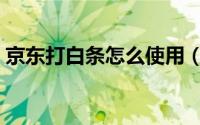 京东打白条怎么使用（京东打白条怎么还款）