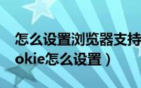 怎么设置浏览器支持cookie（浏览器接受cookie怎么设置）
