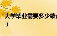 大学毕业需要多少绩点（大学毕业需要做什么）