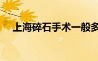上海碎石手术一般多少钱（上海碎尸案）