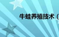 牛蛙养殖技术（牛蛙养殖技术）