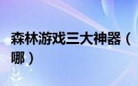 森林游戏三大神器（《森林》游戏三大神器在哪）