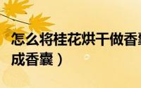 怎么将桂花烘干做香囊（桂花怎么保存香味做成香囊）
