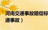 河南交通事故赔偿标准明细表2021（河南交通事故）
