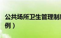 公共场所卫生管理制度范文（公共场所卫生条例）
