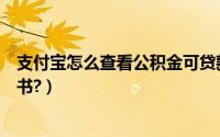 支付宝怎么查看公积金可贷款额度（支付宝怎么查看公益证书?）