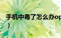 手机中毒了怎么办oppo（手机中毒了怎么办）