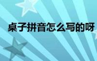 桌子拼音怎么写的呀（桌子拼音怎么拼写）