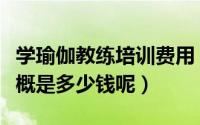 学瑜伽教练培训费用（学瑜伽教练费用高吗大概是多少钱呢）