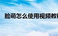 脸萌怎么使用视频教程（脸萌怎么样使用）
