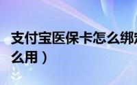 支付宝医保卡怎么绑定家属（支付宝医保卡怎么用）