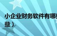 小企业财务软件有哪些（小企业财务软件有哪些）