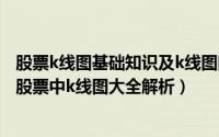 股票k线图基础知识及k线图图解视频（股票k线图入门图解 股票中k线图大全解析）