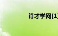 肖才学网[1]网页三剑客