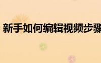 新手如何编辑视频步骤（新手如何编写标书）