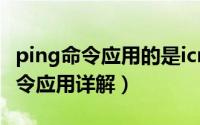 ping命令应用的是icmp的哪种报文（Ping命令应用详解）