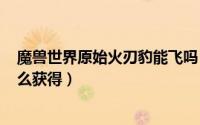 魔兽世界原始火刃豹能飞吗（魔兽世界[原始火刃豹]坐骑怎么获得）
