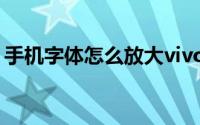 手机字体怎么放大vivo（手机字体怎么改变）