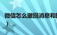 微信怎么撤回消息和图片（微信怎么撤回消息）
