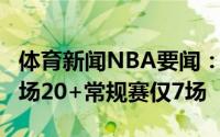体育新闻NBA要闻：强硬季后赛至今雷吉已9场20+常规赛仅7场