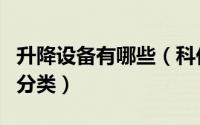 升降设备有哪些（科伏五金室内移动升降机的分类）
