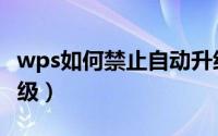 wps如何禁止自动升级（wps如何禁止自动升级）