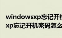 windowsxp忘记开机密码没u盘（windowsxp忘记开机密码怎么办）