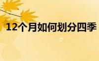 12个月如何划分四季（12个月如何分季度）