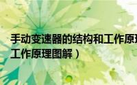 手动变速器的结构和工作原理图（汽车手动变速器的结构与工作原理图解）
