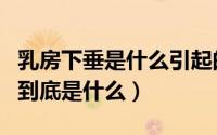乳房下垂是什么引起的（女性乳房下垂的原因到底是什么）