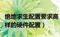 绝地求生配置要求高（绝地求生大逃杀要求怎样的硬件配置）