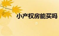 小产权房能买吗（小产权是什么）