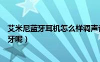 艾米尼蓝牙耳机怎么样调声音（艾米尼蓝牙耳机如何开启蓝牙呢）