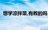 想学凉拌菜,有教的吗（去那里学做凉拌菜）