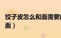 饺子皮怎么和面需要放酵母吗（饺子皮怎么和面）