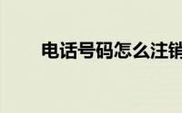 电话号码怎么注销（电话号码购买）