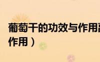 葡萄干的功效与作用副作用（葡萄干的功效与作用）