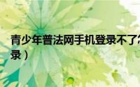 青少年普法网手机登录不了怎么办（青少年普法网手机版登录）