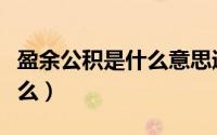 盈余公积是什么意思通俗点讲（盈余公积是什么）