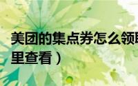 美团的集点券怎么领取（美团的集点返券在哪里查看）