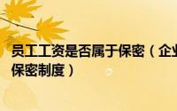 员工工资是否属于保密（企业为什么要对工资保密,企业薪资保密制度）