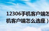 12306手机客户端怎么买儿童票（12306手机客户端怎么选座）