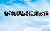各种绑鞋带视频教程（各种绑鞋带的方法）