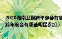 2020湖南卫视跨年晚会有哪些明星参加了（2020湖南卫视跨年晚会有哪些明星参加）
