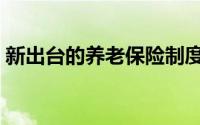 新出台的养老保险制度（新出台的养老保险）
